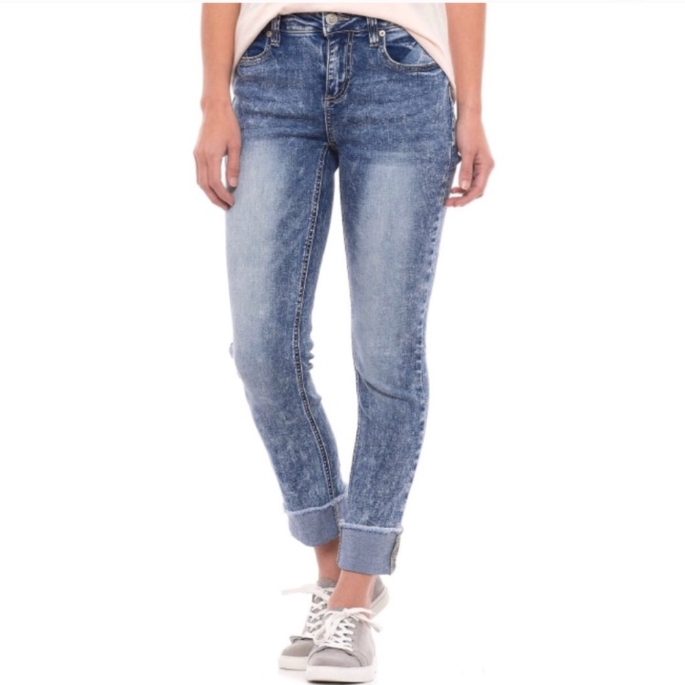 Seven Women’s Jeans High Cuff Aruba Blue - 4